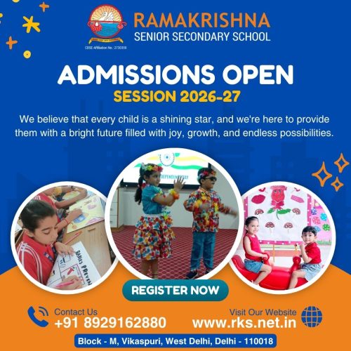 RKS Admissions now open for session 2026-27